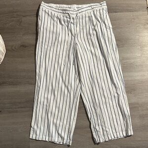 Striped Blue and White Women’s Pants